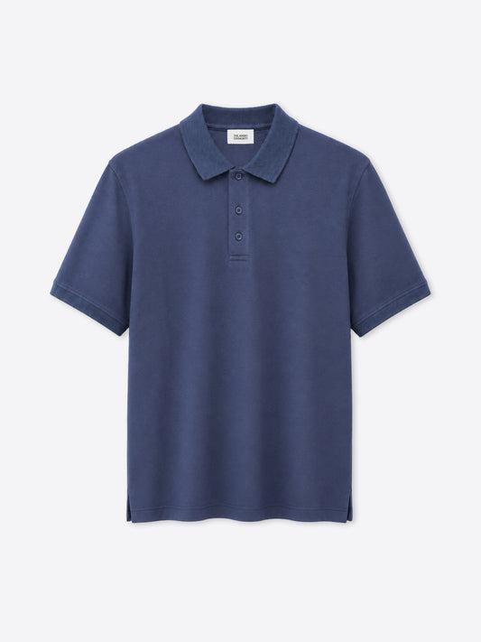 Stretch Cotton Piqué Polo Pixel