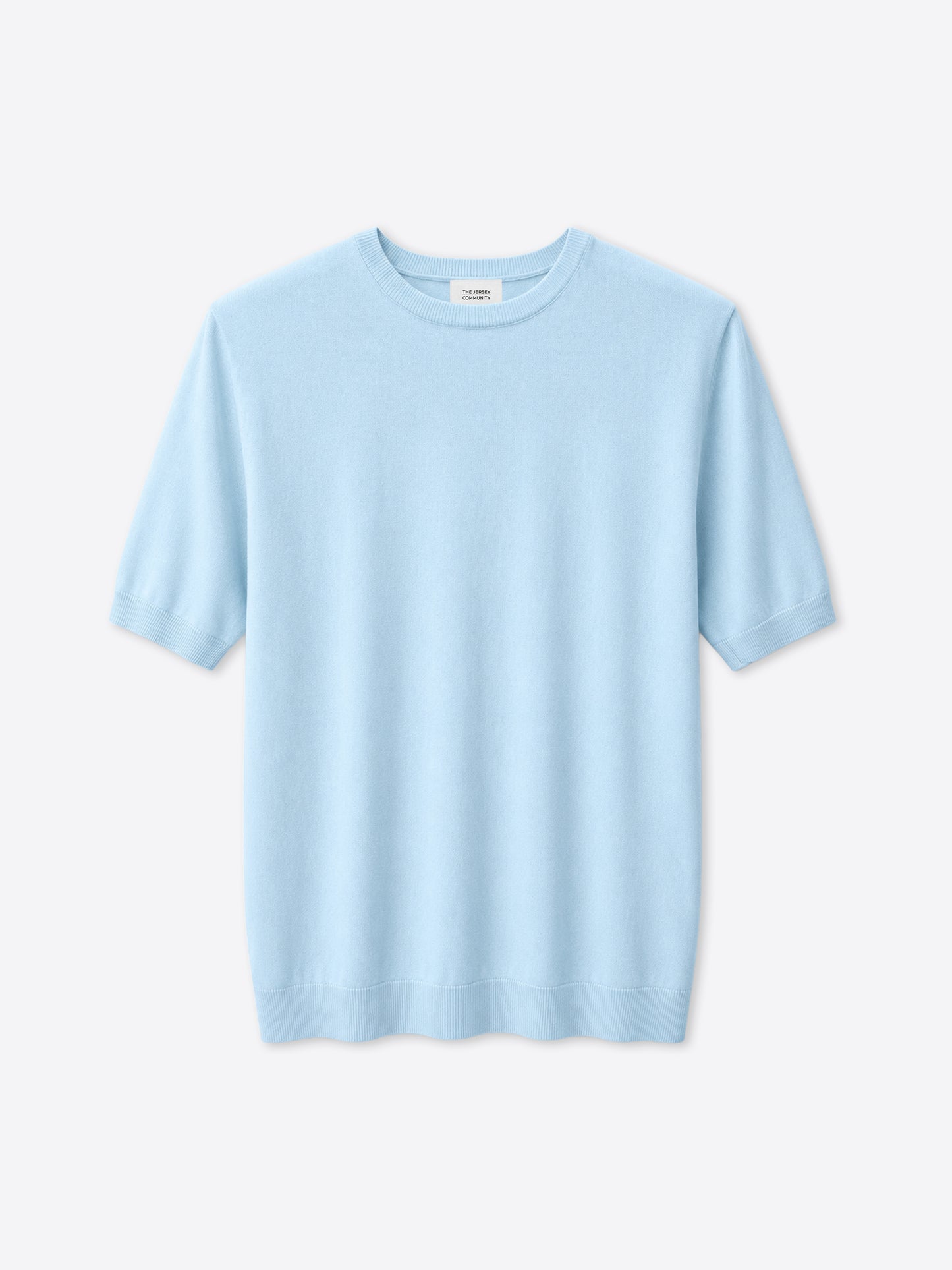 Cotton Knit Crew Neck T-Shirt Layer