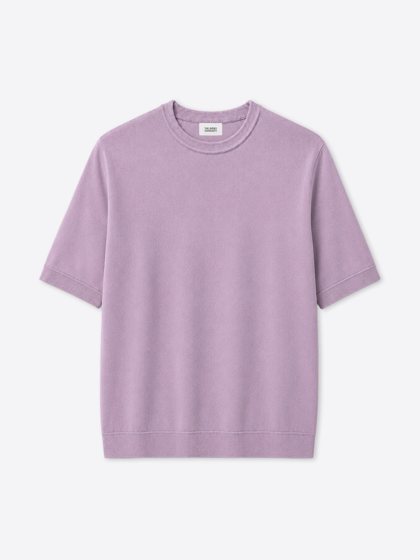 Cotton Knit Crew Neck T-Shirt Layer