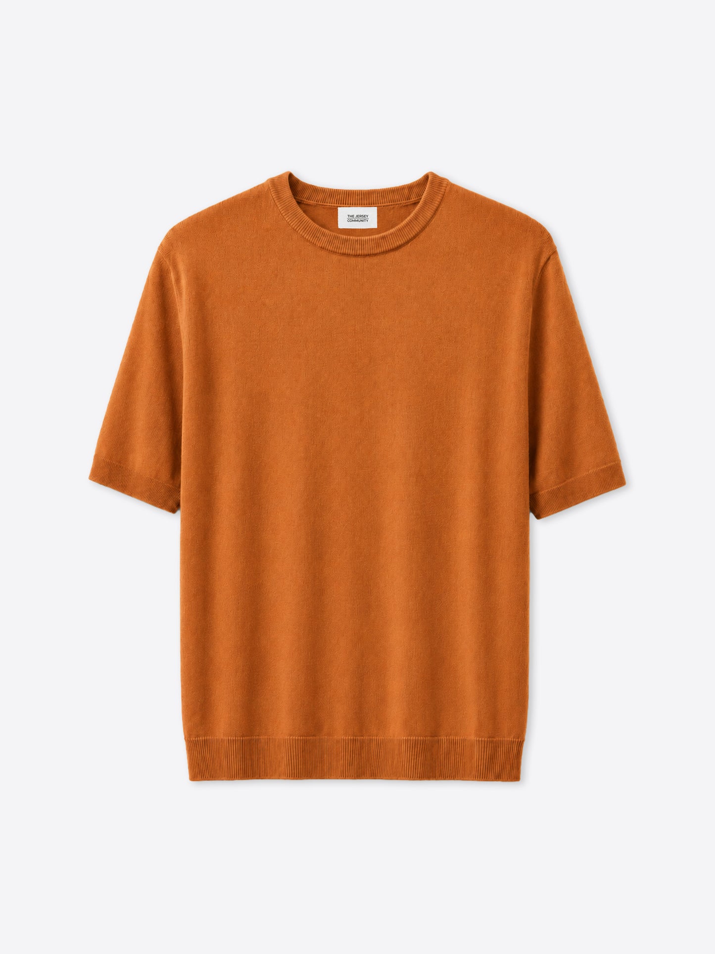 Cotton Knit Crew Neck T-Shirt Layer
