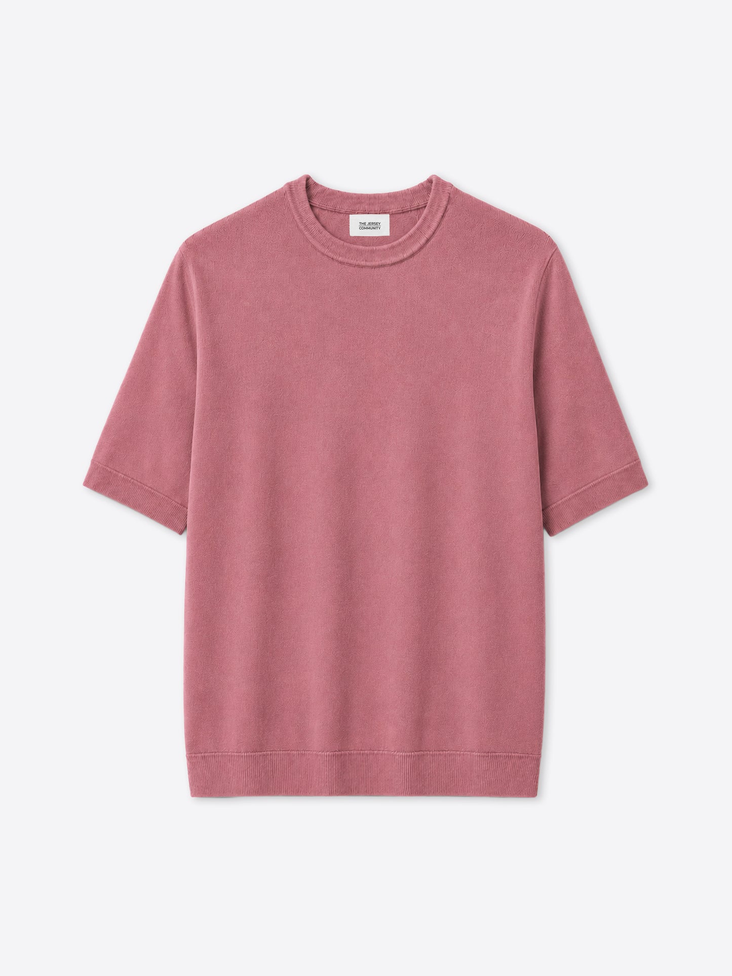 Cotton Knit Crew Neck T-Shirt Layer