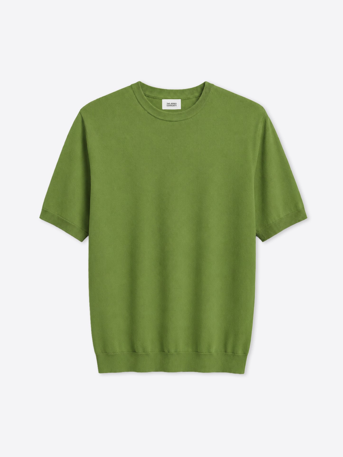 Cotton Knit Crew Neck T-Shirt Layer