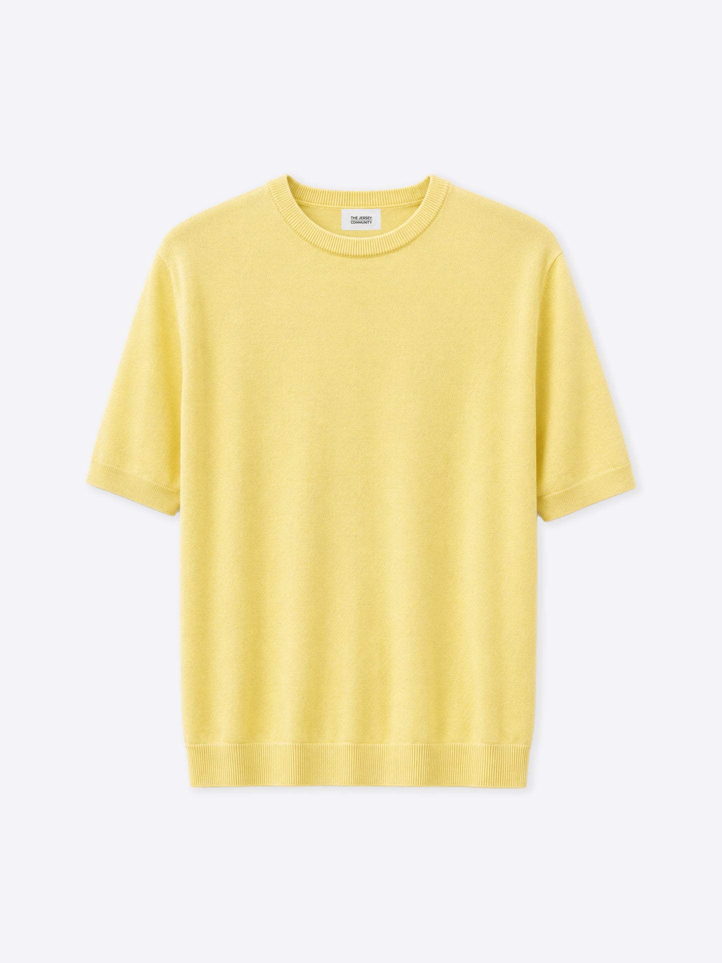 Cotton Knit Crew Neck T-Shirt Layer